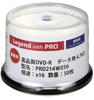 Legend with PRO DVD-R PRD214W050 f[^p4.7GB 50