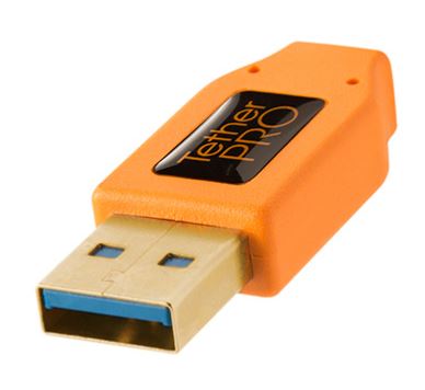 (eU[c[Y)TETHER TOOLS TetherPro USB 3.0 SuperSpeed Micro-B Right Angle Cable (15ft/4.6m) IW