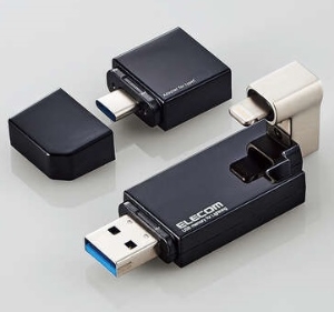(エレコム)elecom Lightningコネクタ搭載USB3.2 Gen1メモリ MF-LGU3B128GBK