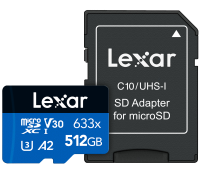 (LT[)LEXAR microSDXC 633x UHS-I U3 y512GBz