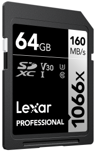 (LT[)LEXAR SDXC 64GB 1066x UHS-I U3 V30