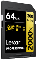 (LT[)LEXAR SDXC 64GB 2000x UHS-II U3 V90