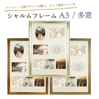 (万丈)VANJOH シャルムフレーム A3 写真7窓マット付き DGD(A106-709)