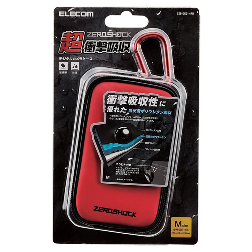 (エレコム)elecom ZSB-DG014RD デジカメケース ZEROSHOCK Mサイズ レッド