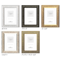 (アートプリントジャパン) APJ 木製額縁/ローレルフレーム サービスLサイズ(90×128mm) ブラック 1000020867