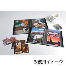 セキセイ KP-160 フォトアルバム 高透明 Lサイズ 160枚収納 BK ブラック