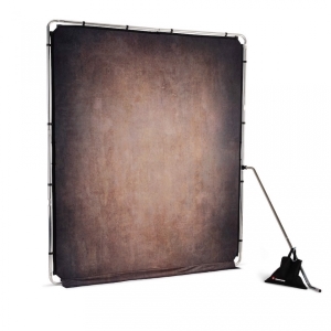 (マンフロット)Manfrotto EzyFrame ヴィンテージ背景2x2.3m クルミ LL LB7934