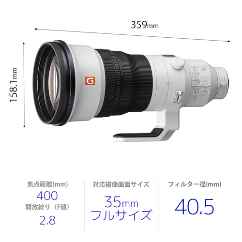 (\j[)SONY  FE 400mm F2.8 GM OSS [SEL400F28GM]