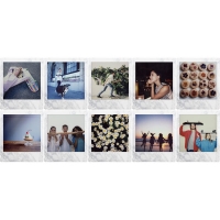 (フジフイルム)FUJIFILM インスタントカラーフィルム instax SQUARE ホワイトマーブル 10枚入り