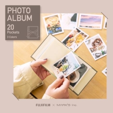 (フジフイルム) FUJIFILM instax mini チェキアルバム20 マークス ブラウンミント S