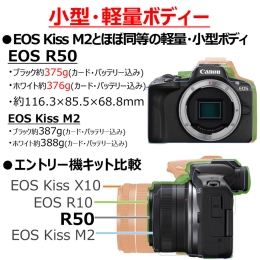 (Lm)Canon EOS R50 <zCg>{RF-S18-45IS STMERF-S55-210mm F5-7.1 IS STM WY[Lbg