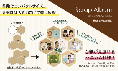 (セキセイ)SEKISEI XP-6505ハーパーハウススクラップアルバムHoneycomb ボックス20冊単位