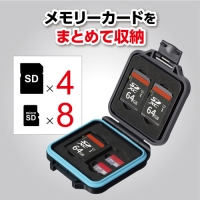 (ハクバ)HAKUBAハードメモリーカードケーススリム SD4 ブルー DMC-23SD4BL