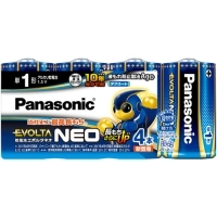 (パナソニック) Panasonic LR20NJ/4SW 乾電池エボルタネオ 単1形 4本パック 元箱5パック単位