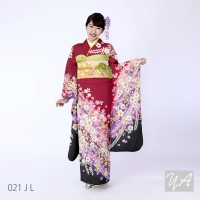 【中古衣装】国内有名メーカーリユース衣装 赤・辻が花 L 021JL