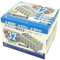 (ナカバヤシ)Nakabayashi 互換インクカートリッジ エプソン(epson)用 IC6CL32互換 PP-EIC32-6P 6色