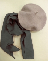 シグロ ACCESSORIES ベレー帽 ストール グレー