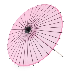 (加藤商店)830-4124 KATO 布和傘 ピンク シースルー 直径83×85cm 継ぎ手あり