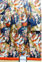 【中古衣装】 色打掛 048 紺 鶴・桜・牡丹