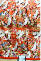 【中古衣装】 色打掛 078 朱赤 鶴・梅の木