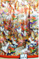 【中古衣装】 色打掛 084 ピンク~紫~紺 鶴・天井柄・桜