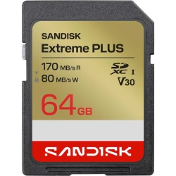 (�T���f�B�X�N)Sandisk Extreme PLUS SDXC�J�[�h 64GB �mSDSDXW2-064G-JNJIN�n