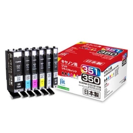 (ジット)JIT 互換リサイクルインク JIT-AC3503516P 6色パック (BCI-351+350/6MP対応)