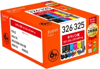 (プレジール)Plaisir BCI-326+325/6MP互換インクカートリッジ 5色パック+325PGBK互換(ブラック)