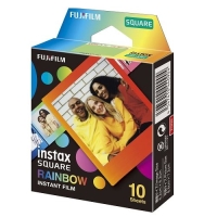 (フジフイルム)FUJIFILM インスタントカラーフィルム instax SQUARE レインボー 10枚入り