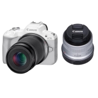 (キヤノン)Canon EOS R50 <ホワイト>+RF-S18-45IS STM・RF-S55-210mm F5-7.1 IS STM Wズームキット