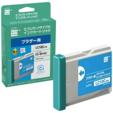 （エコリカ）ecorica ECI-BR10C 互換プリンターインク シアン[ECIBR10C]