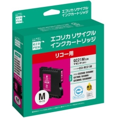 (エコリカ)ecorica GC21M互換リサイクルインクカートリッジ マゼンタ(顔料)