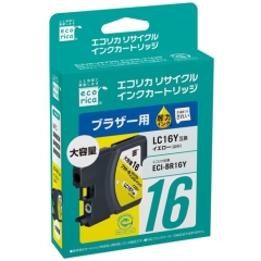 (エコリカ)ecorica ECI-BR16Y ブラザー LC16Y互換リサイクルインクカートリッジ イエロー