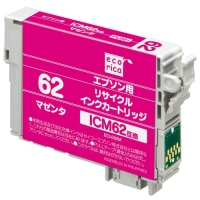 (エコリカ)ecorica ICM62互換リサイクルインクカートリッジ マゼンタ(顔料)