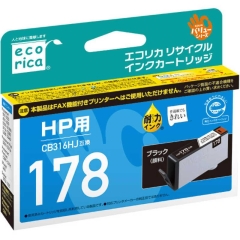 (エコリカ)ecorica CB316HJ互換リサイクルインクカートリッジ ブラック(顔料)