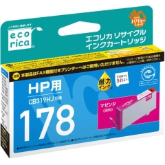 (エコリカ)ecorica CB319HJ互換リサイクルインクカートリッジ マゼンタ(染料)