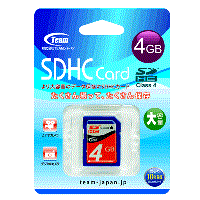 i`[WpjTEAM JAPAN SDHC 4GB Class4 ݌Ɍ