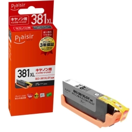 (プレジール)Plaisir BCI-381XLGY互換インクカートリッジ グレー PLE-C381XLGY
