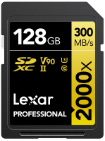 (LT[)LEXAR SDXC 128GB 2000x UHS-II U3 V90