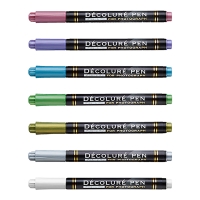 (ナカバヤシ)Nakabayashi DCPN-101-6S デコルーレペン メタリック 6色セット