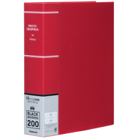 ナカバヤシ ポケットアルバム フォトグラフィリア KG判200枚 PHKG-1020-R レッド