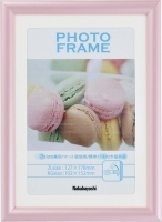(ナカバヤシ)Nakabayashi 樹脂製(PVC)フォトフレーム ピンク フ-TPS-301-P