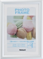 (ナカバヤシ)Nakabayashi 樹脂製(PVC)フォトフレーム ホワイト フ-TPS-301-W