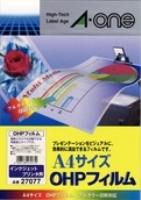 (エーワン)A-ONE 品番27077 OHPフィルム A4サイズ 10枚入り