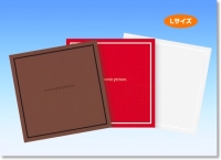 (カミトク)KAMITOKU 紙表紙 SQ台紙 D-3 3L判1面 白(10冊入り)