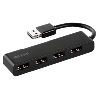 (バッファロー) BUFFALO BSH4U310D2BK どっちもUSBハブ