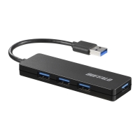(バッファロー) BUFFALO BSH4U120U3BK ブラック USB3.0対応 USBハブ