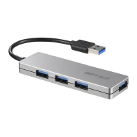(バッファロー) BUFFALO BSH4U120U3SV シルバー USB3.0対応 USBハブ