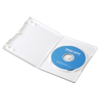 (サンワサプライ)SANWASUPPLY DVD-TN1-10WN DVDトールケース(1枚収納・10枚セット・ホワイト)