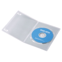 (サンワサプライ)SANWASUPPLY DVD-TU1-10CLN スリムDVDトールケース(1枚収納・10枚セット・クリア)